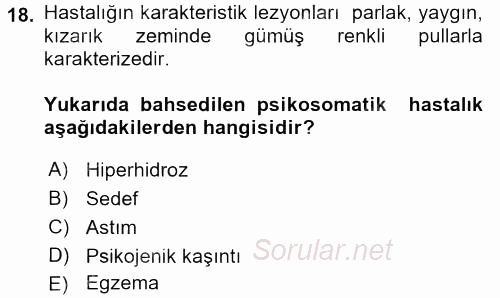 Çatışma ve Stres Yönetimi 2 2016 - 2017 Ara Sınavı 18.Soru