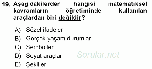 Çocuk, Bilim Ve Teknoloji 2017 - 2018 Ara Sınavı 19.Soru