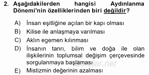Çocuk, Bilim Ve Teknoloji 2017 - 2018 Ara Sınavı 2.Soru