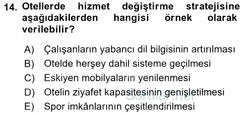 Hizmet Tasarımı 2016 - 2017 Ara Sınavı 14.Soru