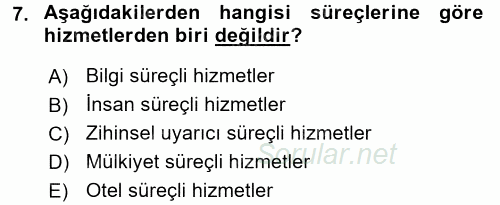 Hizmet Tasarımı 2016 - 2017 Ara Sınavı 7.Soru