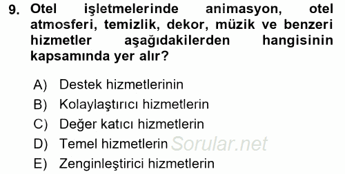 Hizmet Tasarımı 2016 - 2017 Ara Sınavı 9.Soru
