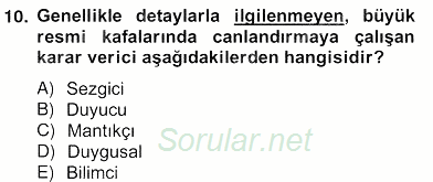 Marka İletişiminde Analiz ve Araştırma 2 2012 - 2013 Ara Sınavı 10.Soru