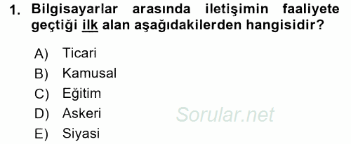 Dış Ticarette Bilgisayar Uygulamaları 2016 - 2017 Dönem Sonu Sınavı 1.Soru