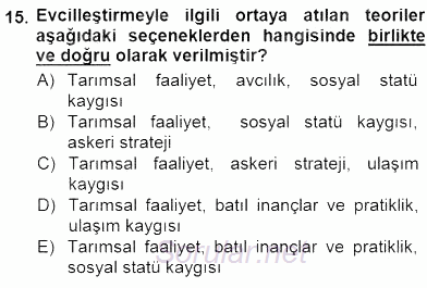 Veteriner Hizmetleri Mevzuatı ve Etik 2012 - 2013 Dönem Sonu Sınavı 15.Soru