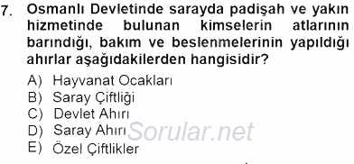 Veteriner Hizmetleri Mevzuatı ve Etik 2012 - 2013 Dönem Sonu Sınavı 7.Soru