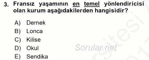 Karşılaştırmalı Siyasal Sistemler 2016 - 2017 3 Ders Sınavı 3.Soru