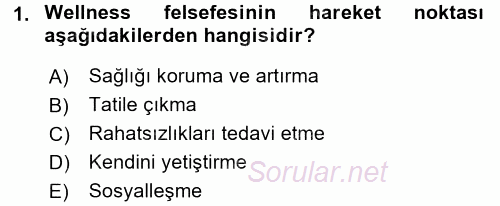 Termal ve Spa Hizmetleri 2015 - 2016 Ara Sınavı 1.Soru