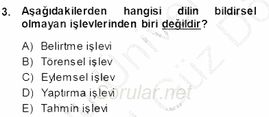 Muhasebe ve Hukuk 2013 - 2014 Ara Sınavı 3.Soru