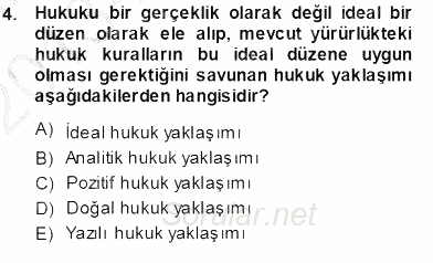 Muhasebe ve Hukuk 2013 - 2014 Ara Sınavı 4.Soru