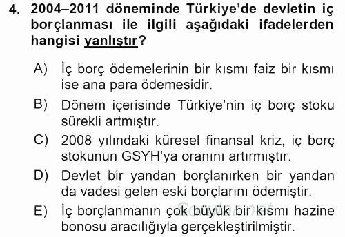 Dış Ticarete Giriş 2015 - 2016 Dönem Sonu Sınavı 4.Soru