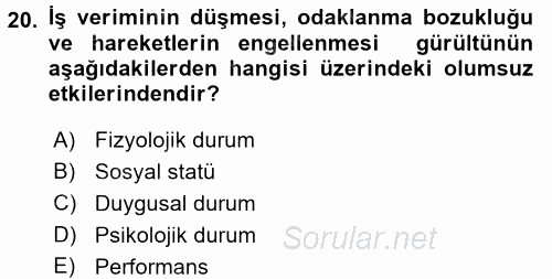 Tüketim Bilinci ve Bilinçli Tüketici 2016 - 2017 Dönem Sonu Sınavı 20.Soru