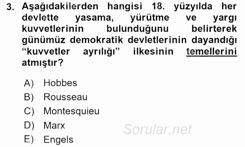 Kamu Özel Kesim Yapısı Ve İlişkileri 2016 - 2017 Ara Sınavı 3.Soru