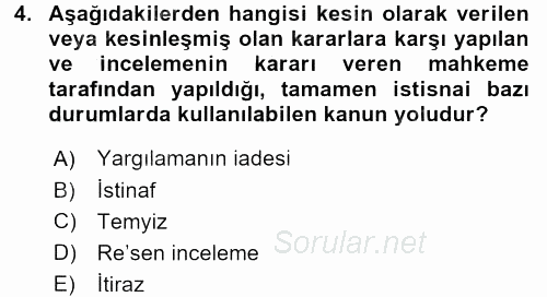 Kamu Özel Kesim Yapısı Ve İlişkileri 2016 - 2017 Ara Sınavı 4.Soru