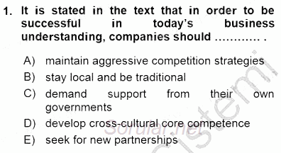 İleri Okuma Ve Yazma Becerileri 1 2015 - 2016 Dönem Sonu Sınavı 1.Soru