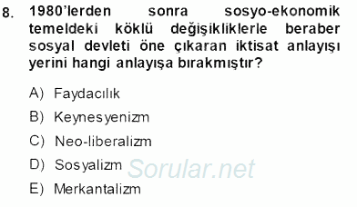 Yurttaşlık ve Çevre Bilgisi 2013 - 2014 Dönem Sonu Sınavı 8.Soru