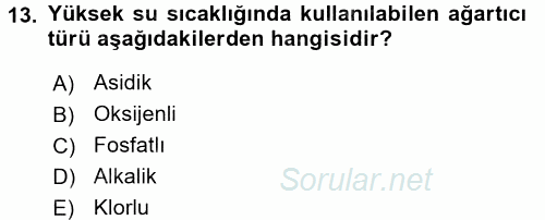 Otel İşletmelerinde Destek Hizmetleri 2017 - 2018 Dönem Sonu Sınavı 13.Soru