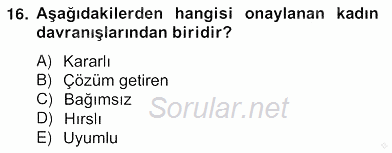 Sözlü ve Sözsüz İletişim 2012 - 2013 Ara Sınavı 16.Soru
