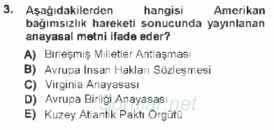 Anayasa 1 2012 - 2013 Tek Ders Sınavı 3.Soru