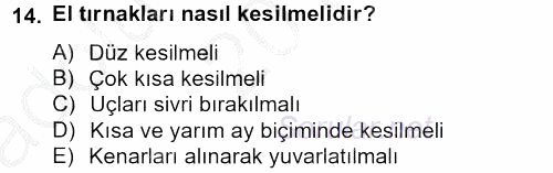 Temel Sağlık Hizmetleri 2012 - 2013 Ara Sınavı 14.Soru