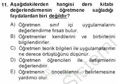 İng. Öğretmenliğinde Öğretim Teknolojileri Ve Materyal Tasarımı 2 2014 - 2015 Ara Sınavı 11.Soru
