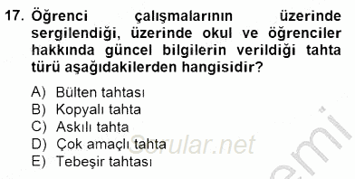 İng. Öğretmenliğinde Öğretim Teknolojileri Ve Materyal Tasarımı 2 2014 - 2015 Ara Sınavı 17.Soru