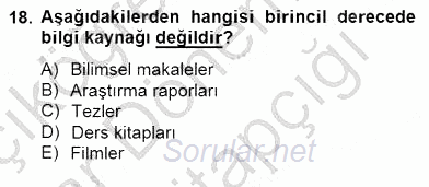 İng. Öğretmenliğinde Öğretim Teknolojileri Ve Materyal Tasarımı 2 2014 - 2015 Ara Sınavı 18.Soru