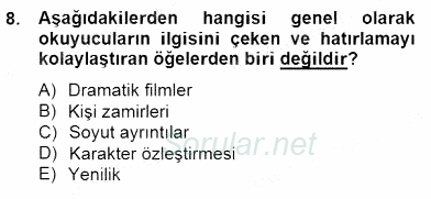 İng. Öğretmenliğinde Öğretim Teknolojileri Ve Materyal Tasarımı 2 2014 - 2015 Ara Sınavı 8.Soru