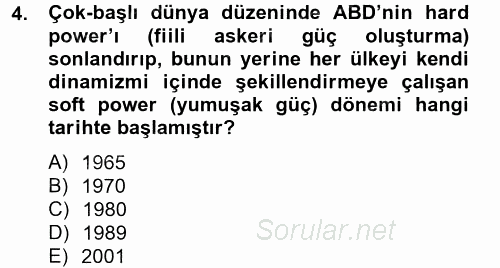Ekonominin Güncel Sorunları 2013 - 2014 Tek Ders Sınavı 4.Soru
