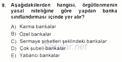 Ekonomik Analiz 2014 - 2015 Dönem Sonu Sınavı 9.Soru