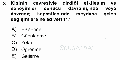 Özel Öğretim Yöntemleri 2 2016 - 2017 Ara Sınavı 3.Soru