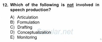 Konuşma Ve Yazma Öğretimi 2012 - 2013 Ara Sınavı 12.Soru