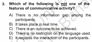 Konuşma Ve Yazma Öğretimi 2012 - 2013 Ara Sınavı 3.Soru