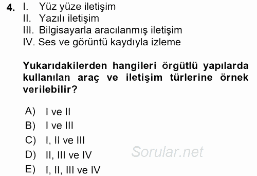 Medya Sosyolojisi 2016 - 2017 Dönem Sonu Sınavı 4.Soru