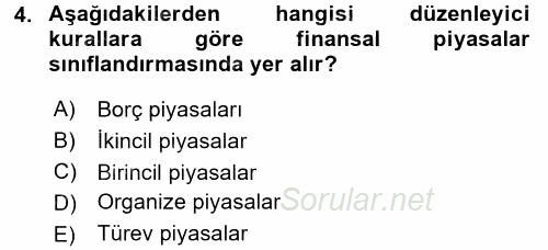 Girişim Finansmanı 2016 - 2017 Ara Sınavı 4.Soru