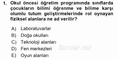 Çocuk, Bilim Ve Teknoloji 2016 - 2017 Dönem Sonu Sınavı 1.Soru