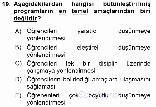 Çocuk, Bilim Ve Teknoloji 2016 - 2017 Dönem Sonu Sınavı 19.Soru