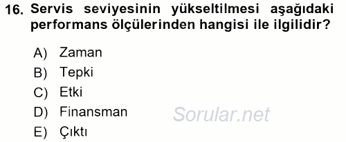 Performans ve Kariyer Yönetimi 2017 - 2018 Ara Sınavı 16.Soru