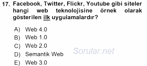 Kriz İletişimi Ve Yönetimi 2015 - 2016 Tek Ders Sınavı 17.Soru