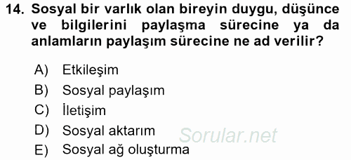 Perakende Yönetimi 2015 - 2016 Tek Ders Sınavı 14.Soru