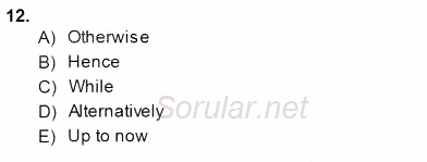 Pedagojik Gramer 2 2014 - 2015 Ara Sınavı 12.Soru