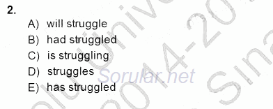 Pedagojik Gramer 2 2014 - 2015 Ara Sınavı 2.Soru