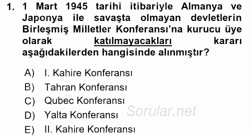 Türkiye Cumhuriyeti İktisat Tarihi 2015 - 2016 Tek Ders Sınavı 1.Soru