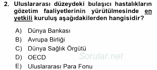 Uluslararası Kamu Maliyesi 2017 - 2018 3 Ders Sınavı 2.Soru