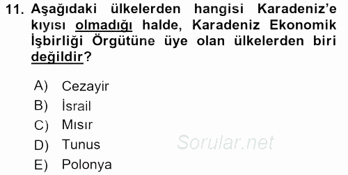 Kamu Özel Kesim Yapısı Ve İlişkileri 2017 - 2018 Dönem Sonu Sınavı 11.Soru