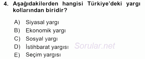 Kamu Özel Kesim Yapısı Ve İlişkileri 2017 - 2018 Dönem Sonu Sınavı 4.Soru