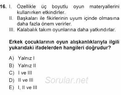 Okulöncesinde Öğretim Teknolojileri Ve Materyal Tasarımı 2014 - 2015 Dönem Sonu Sınavı 16.Soru