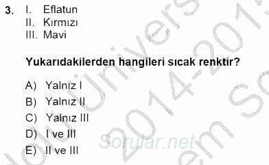 Okulöncesinde Öğretim Teknolojileri Ve Materyal Tasarımı 2014 - 2015 Dönem Sonu Sınavı 3.Soru