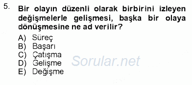 İletişim Bilgisi 2012 - 2013 Ara Sınavı 5.Soru