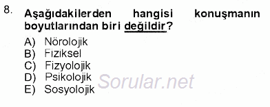 İletişim Bilgisi 2012 - 2013 Ara Sınavı 8.Soru